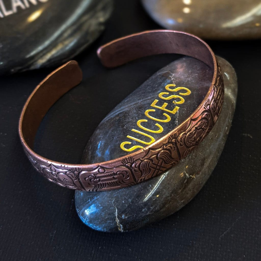 Copper Bracelet: Tibetan Auspicious Signs, Arthritis Relief
