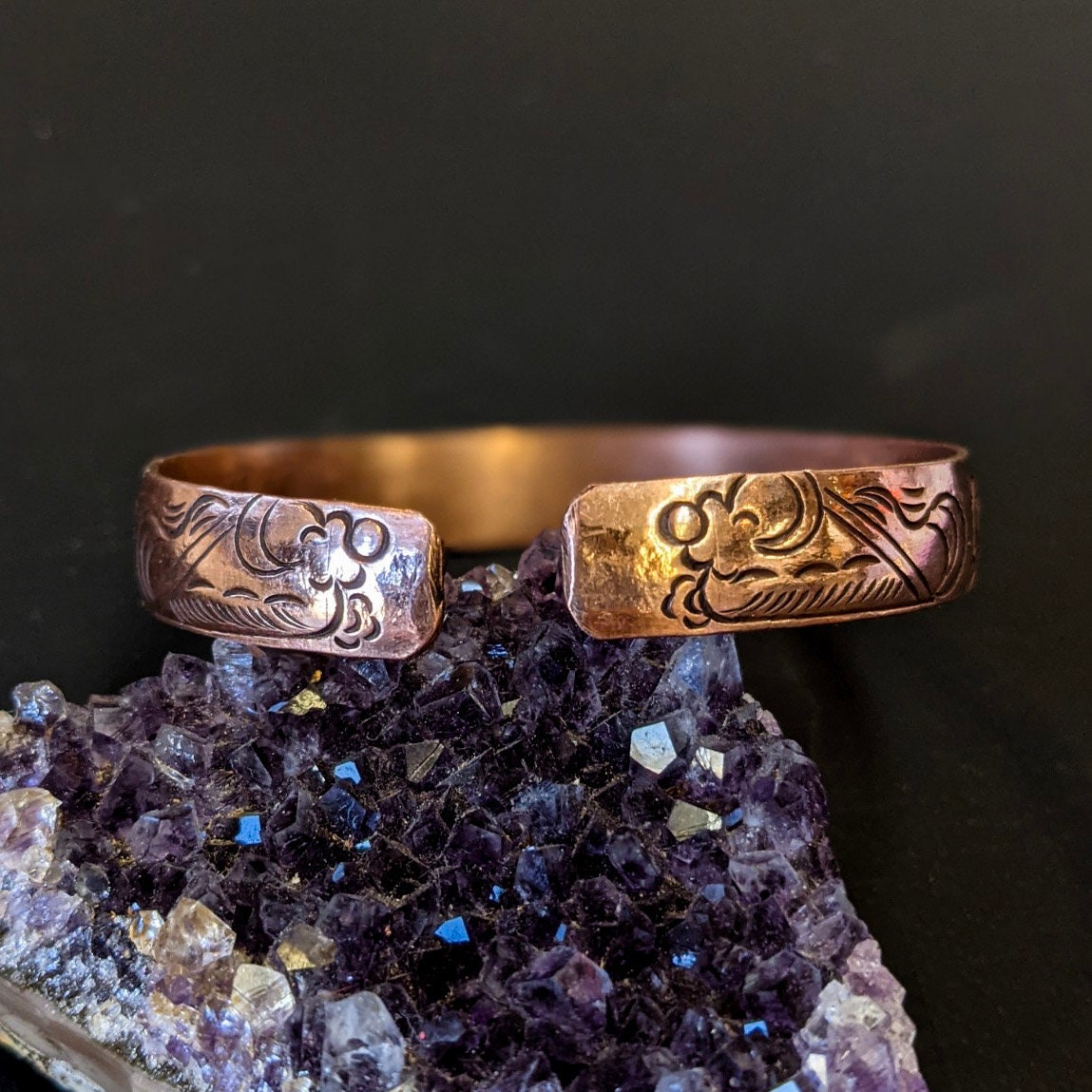 Copper Bracelet: Tibetan Auspicious Signs, Arthritis Relief