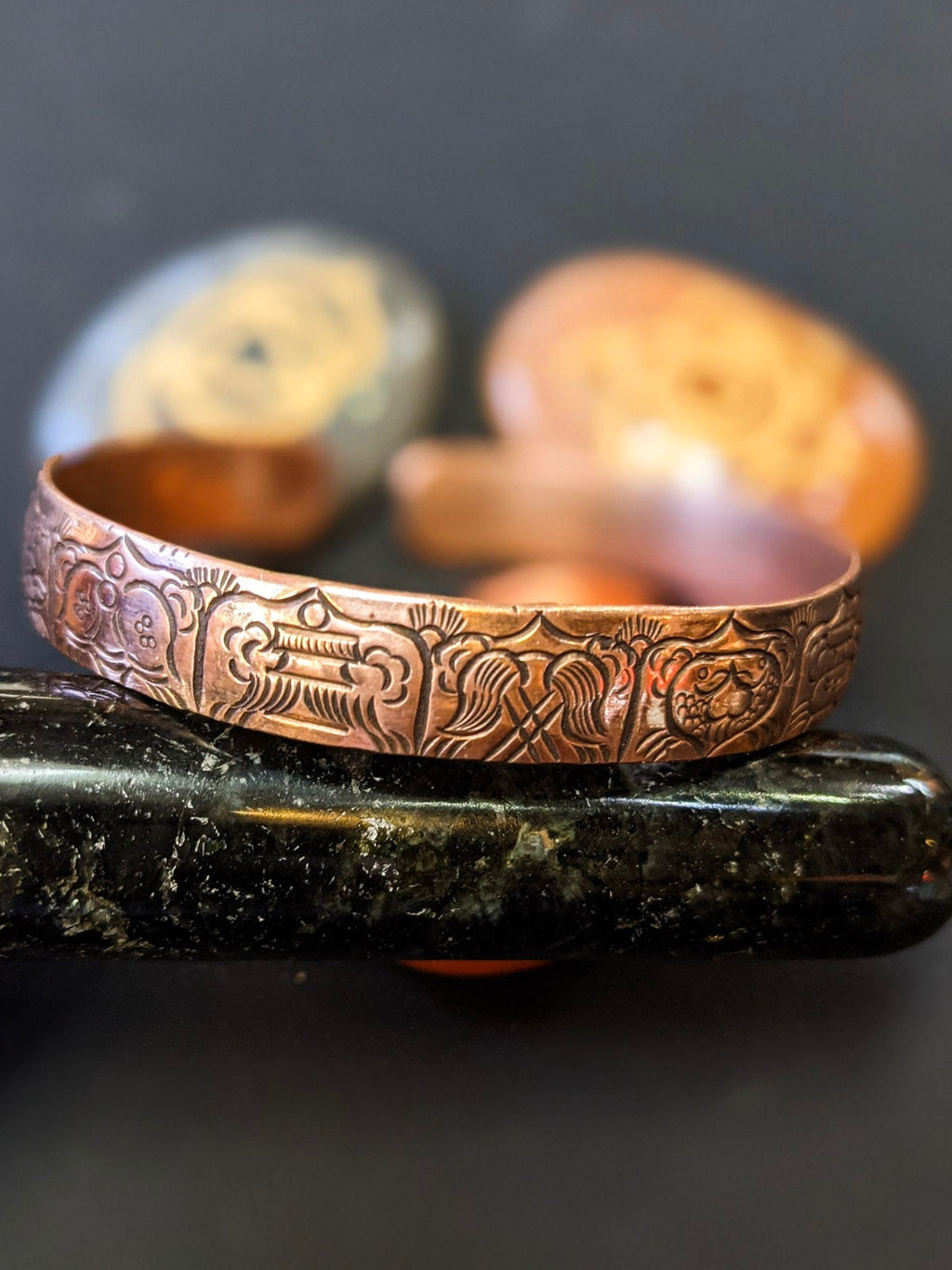 Copper Bracelet: Tibetan Auspicious Signs, Arthritis Relief