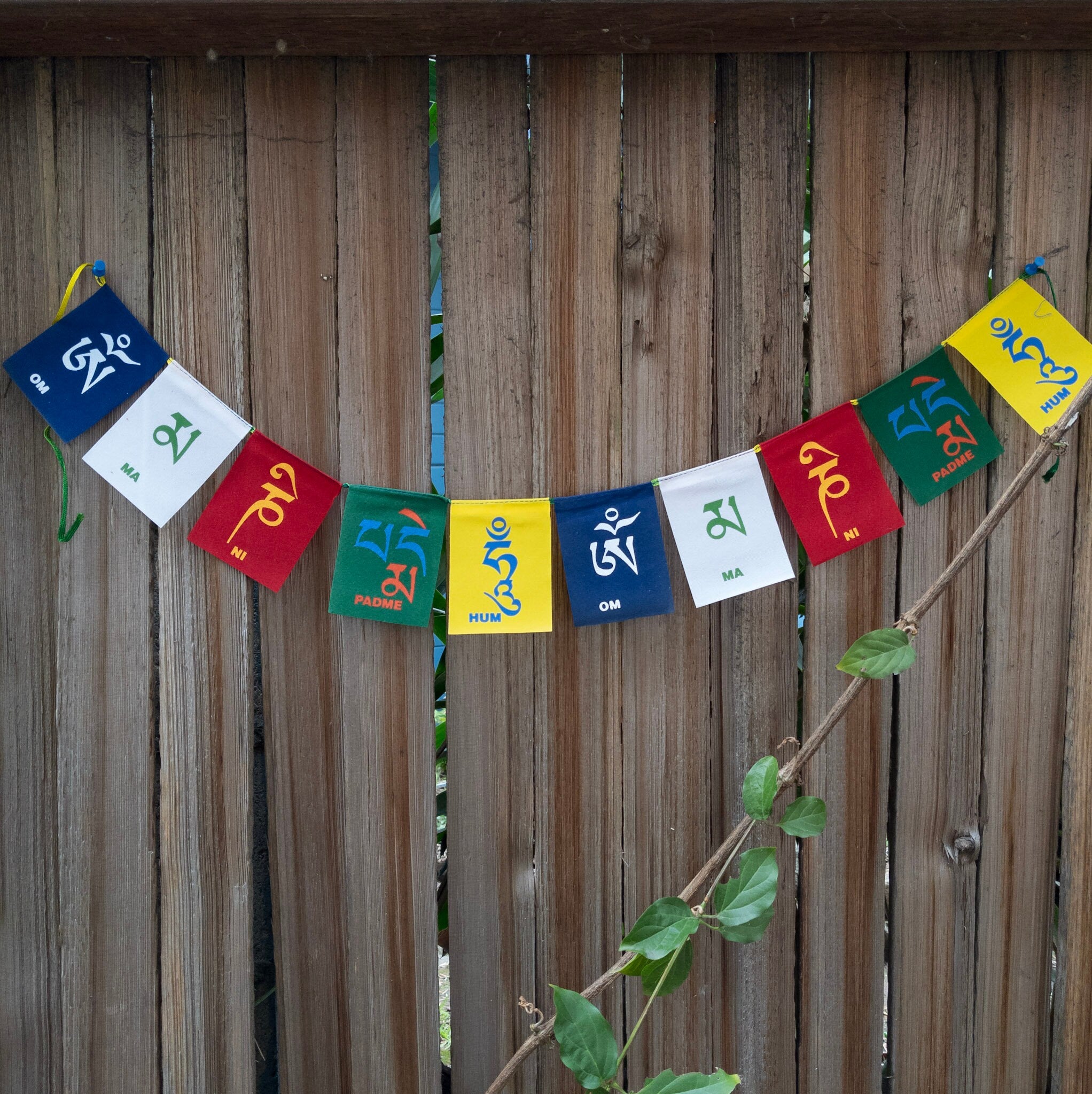 Mini Tibetan fabric Prayer Flags: Colorful Spiritual Home Decor