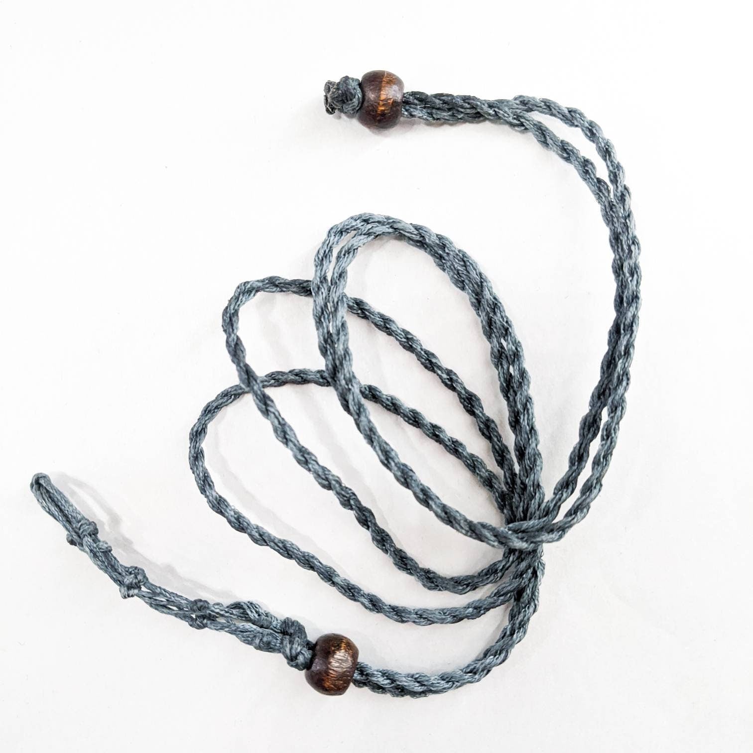 macramé pouches Crystal Holder necklace large size