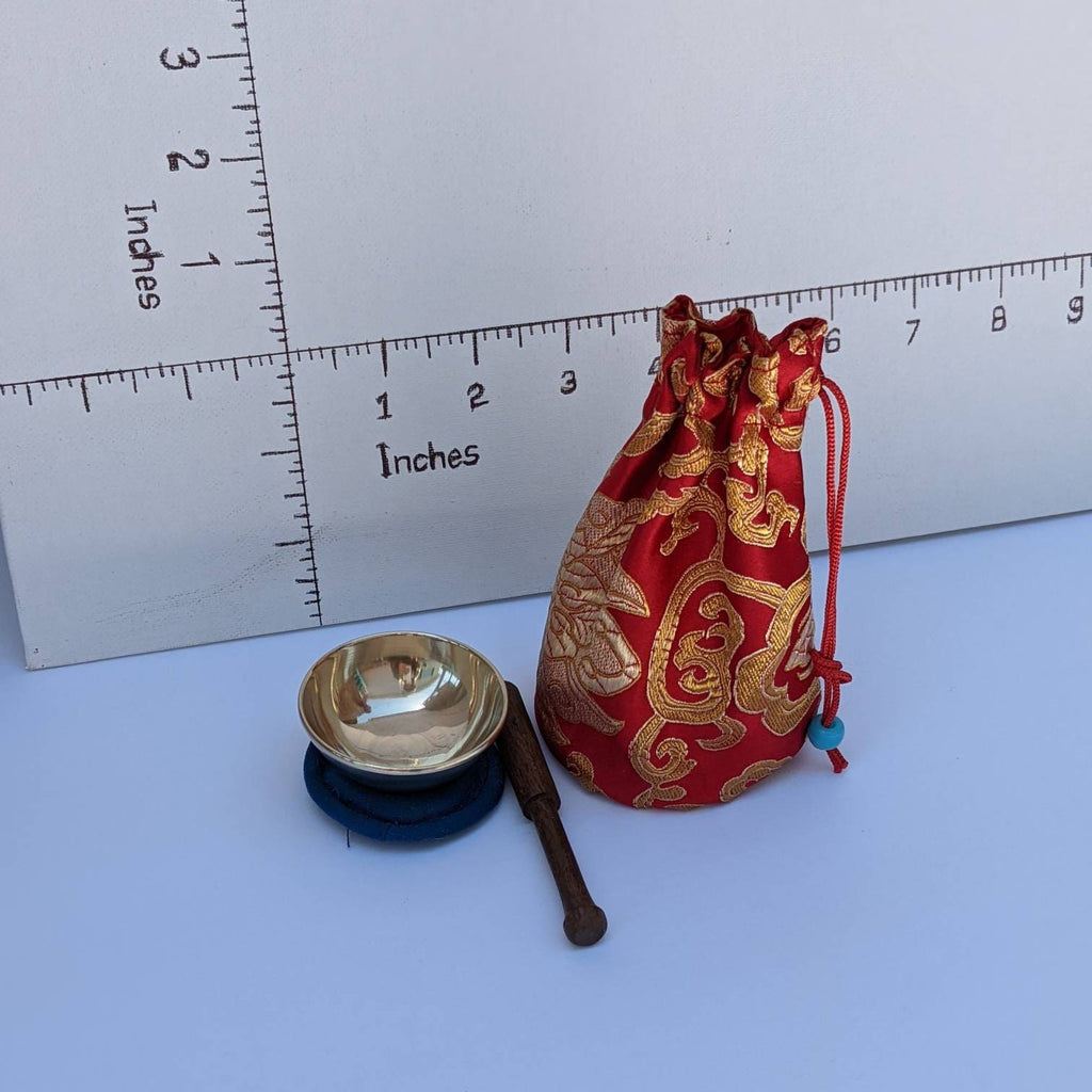 Smallest Tibetan Singing Bowl: 2-inch Heart Chakra Bowl
