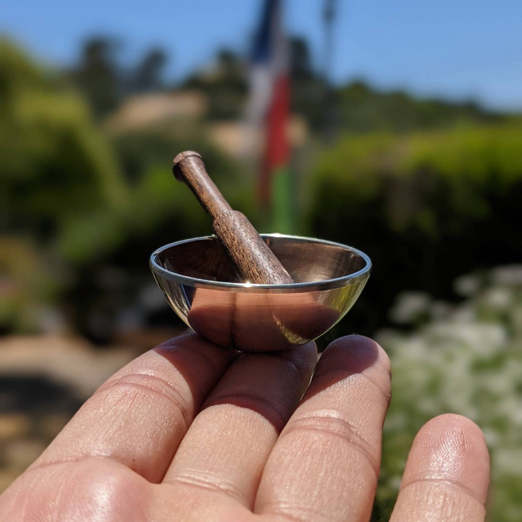 Smallest Tibetan Singing Bowl: 2-inch Heart Chakra Bowl