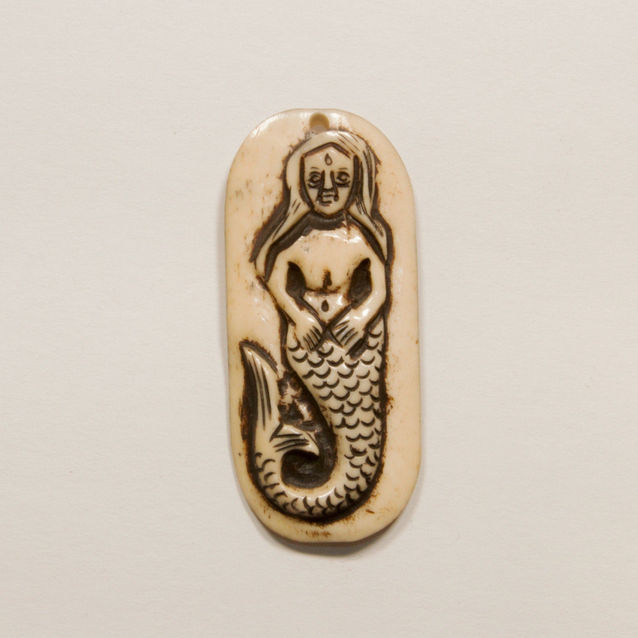 Seahorse Yak Bone Carved Pendant button