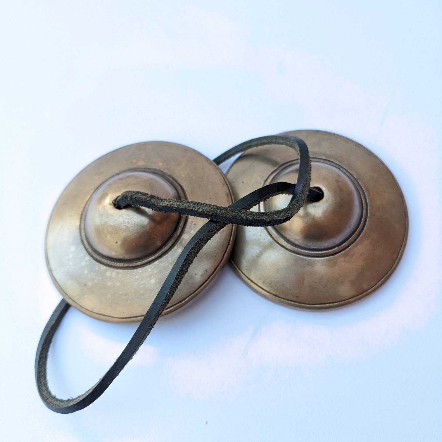 3" Bronze Tingsha Bells: Sound Healing Meditation Tool, ting sha. Tibean Bell