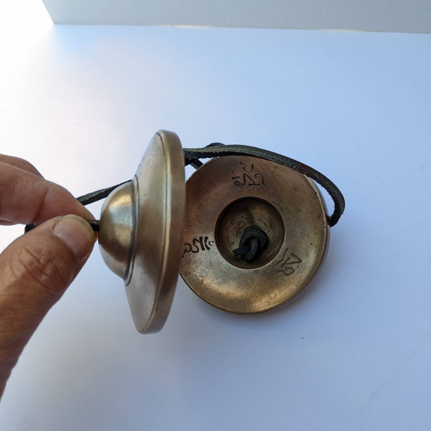 3" Bronze Tingsha Bells: Sound Healing Meditation Tool, ting sha. Tibean Bell