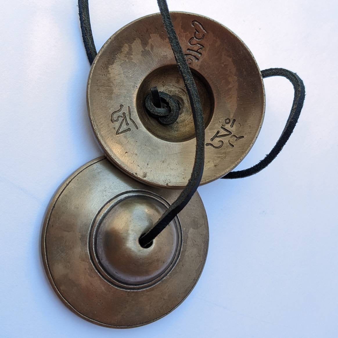 3" Bronze Tingsha Bells: Sound Healing Meditation Tool, ting sha. Tibean Bell