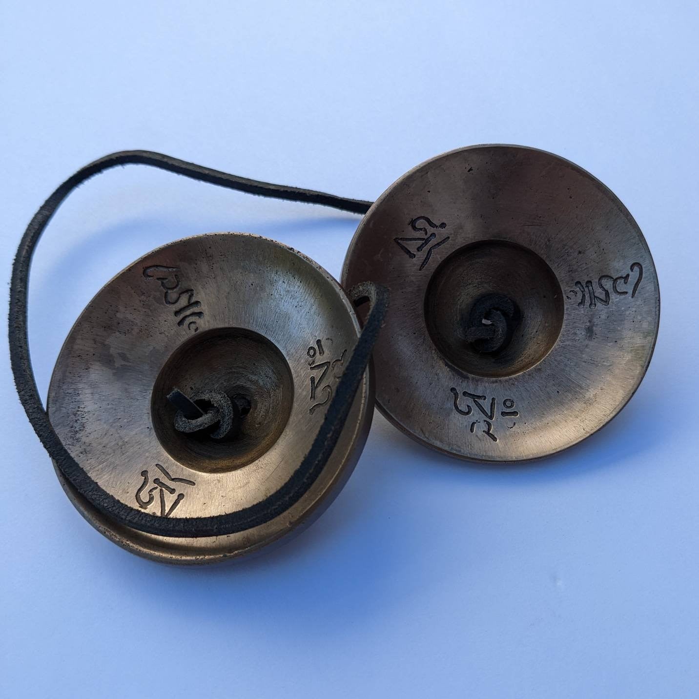 3" Bronze Tingsha Bells: Sound Healing Meditation Tool, ting sha. Tibean Bell