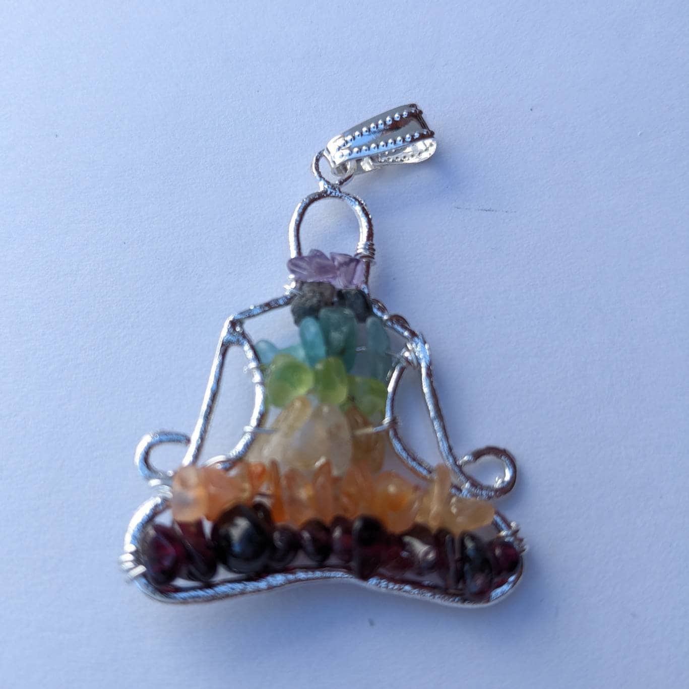 CHAKRA Crystal Pendant - yogic charm - Handmade Jewelry, Healing Crystals and Stones