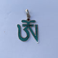 Tibetan Om Pendant: Turquoise Healing Jewelry
