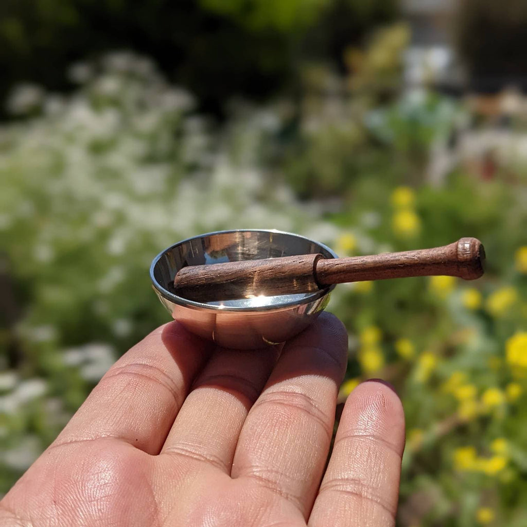 Smallest Tibetan Singing Bowl: 2-inch Heart Chakra Bowl
