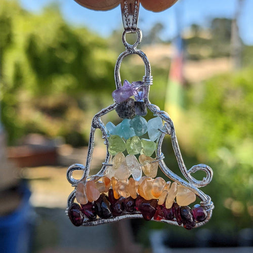 CHAKRA Crystal Pendant - yogic charm - Handmade Jewelry, Healing Crystals and Stones