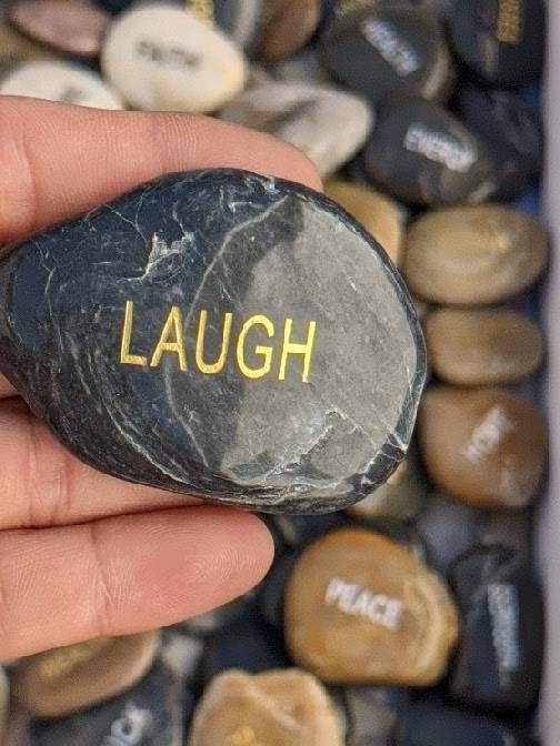 Engraved River Rock Word Stones  Single Words, Sold Individually