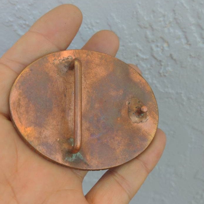 Exotic Tibetan copper Garuda Belt Buckle