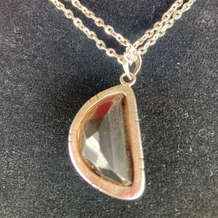 Handmade Amethyst 925 Sterling Silver Pendant - 3x2cm