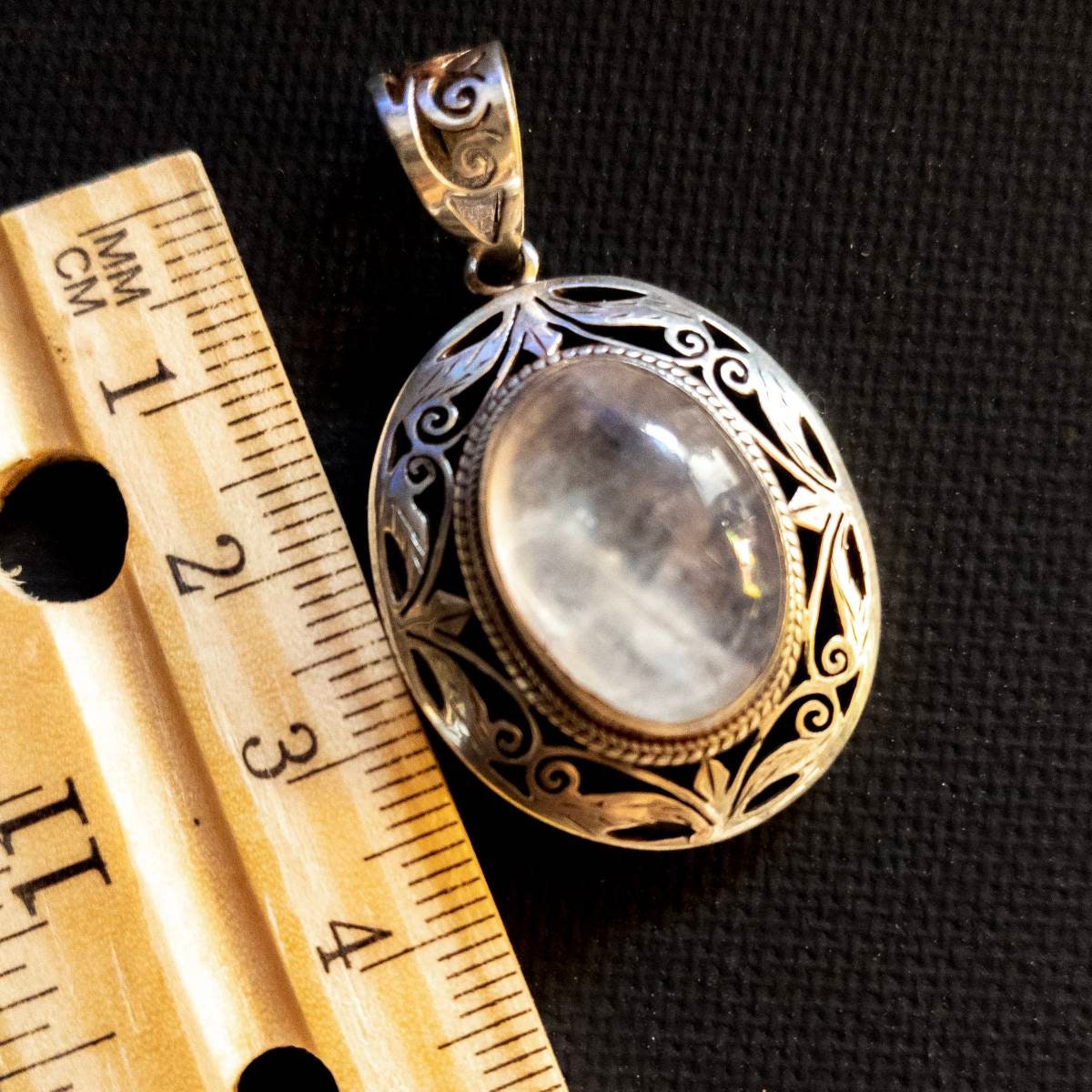 Handmade 925 Sterling Silver Moonstone Pendant Necklace
