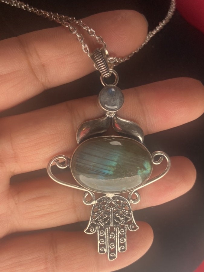 P3/39 - Labradorite Gemstone Handmade 925 Sterling Silver Jewelry Pendants (T12-039)