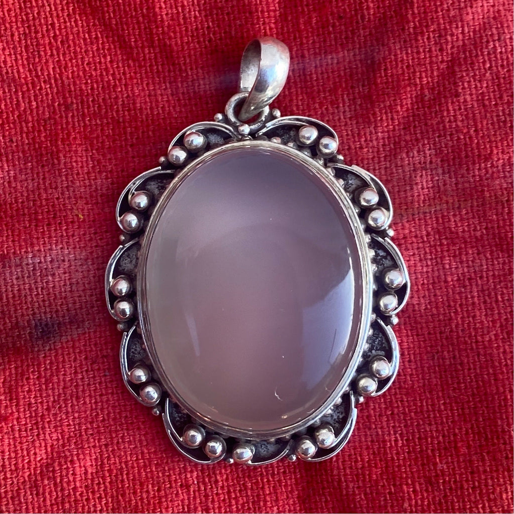 Handmade Moonstone Pendant: 925 Sterling Silver Gemstone Necklace