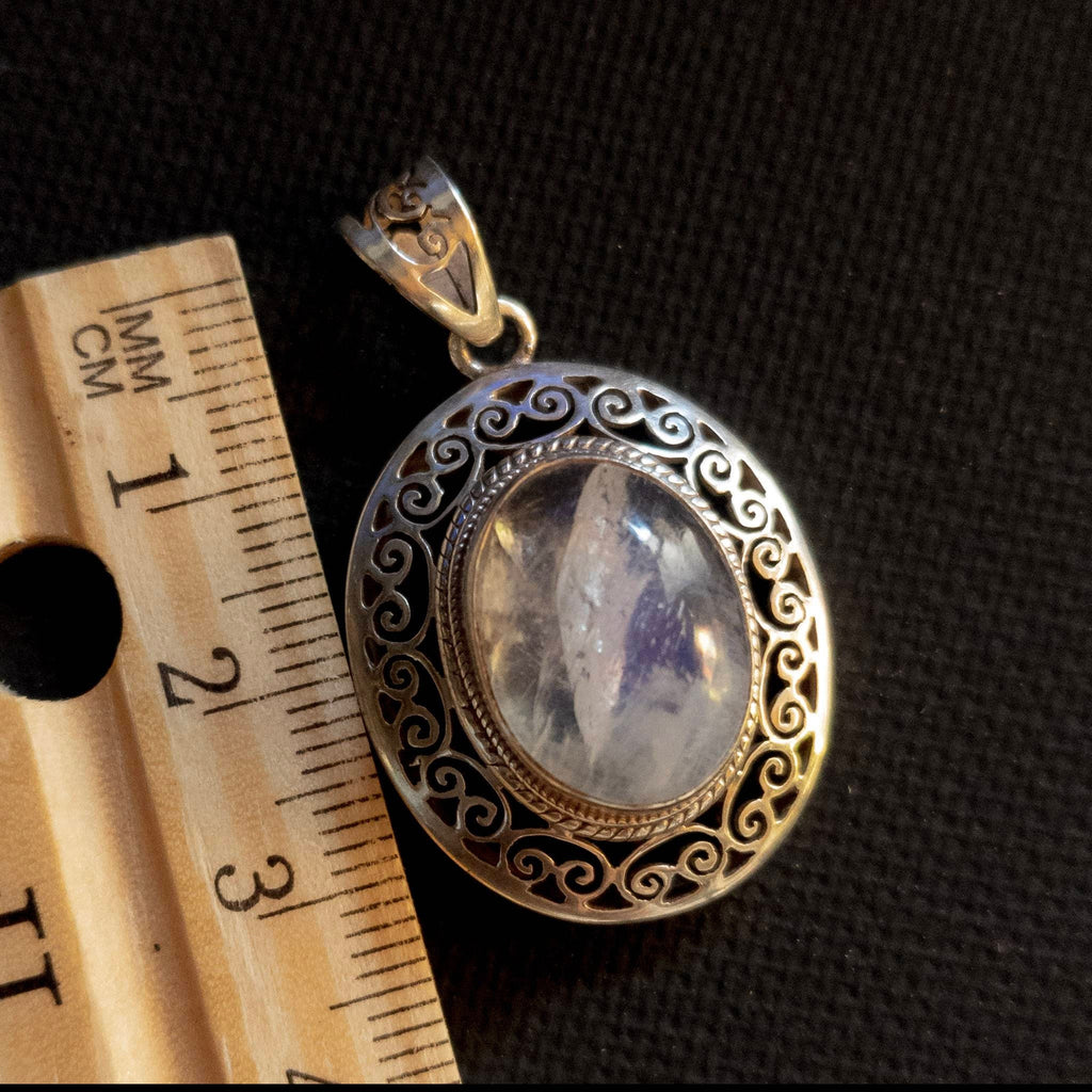 Handmade 925 Sterling Silver Moonstone Pendant Necklace