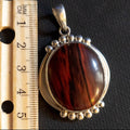 Red Jasper gemstone Necklace 925 Sterling Silver  Pendant (T1101-004.6)