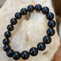 black onyx beaded bracelet