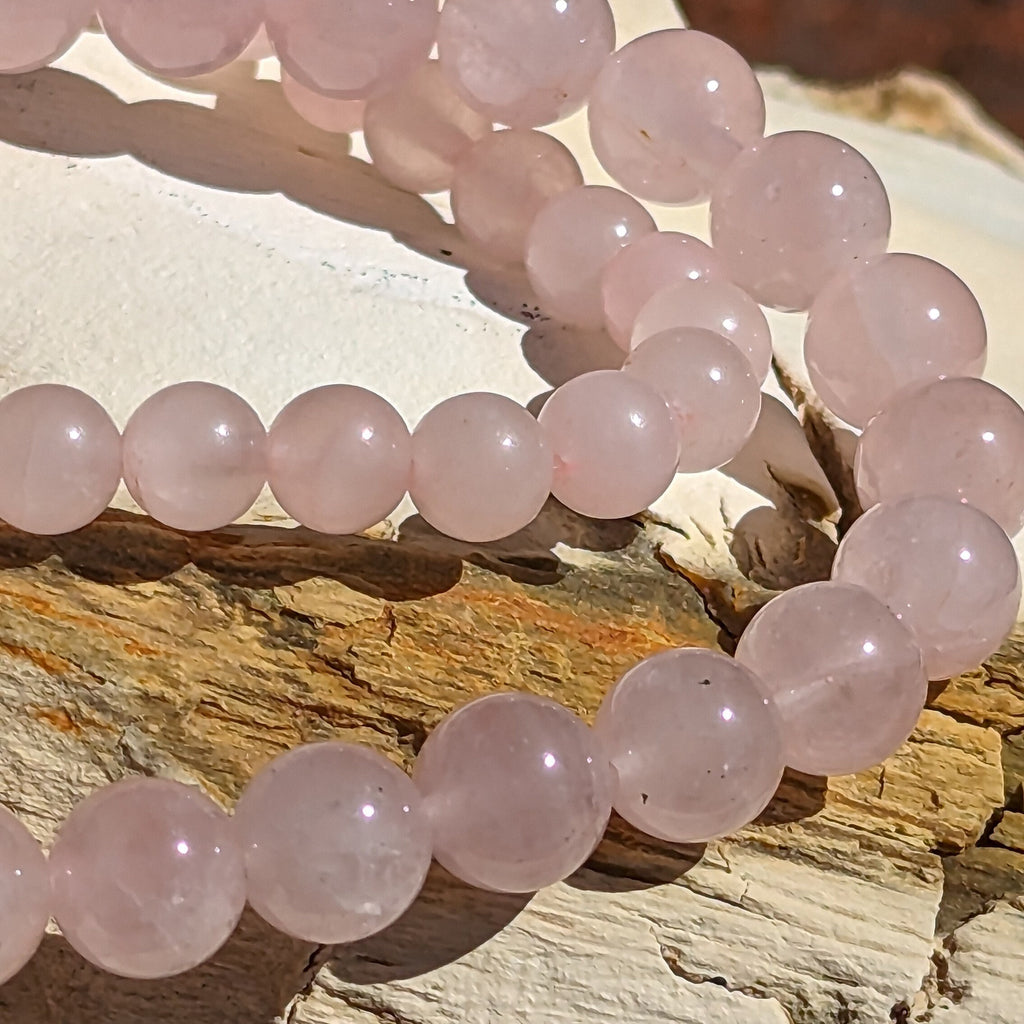 Beaded Chakra Bracelet: Rose Quartz, Howlite, Jade, Jasper