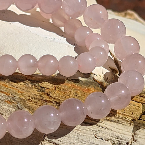 Beaded Chakra Bracelet: Rose Quartz, Howlite, Jade, Jasper