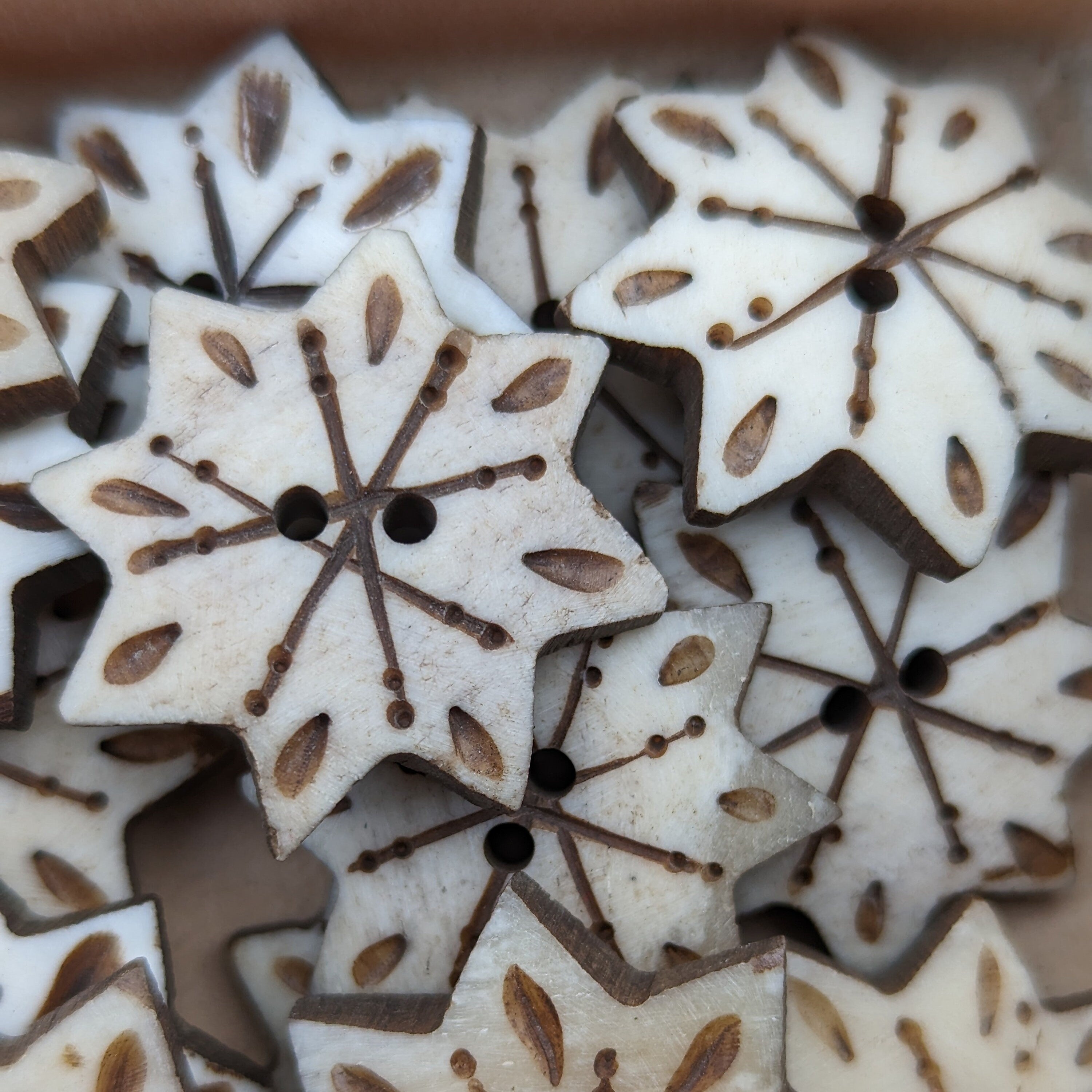 Genuine Handmade Decorative and Unique Handmade Natural Buffalo Horn. wooden Buttons