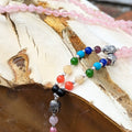 Knotted Rose quartz Bead Meditation Mala, 108 Beads