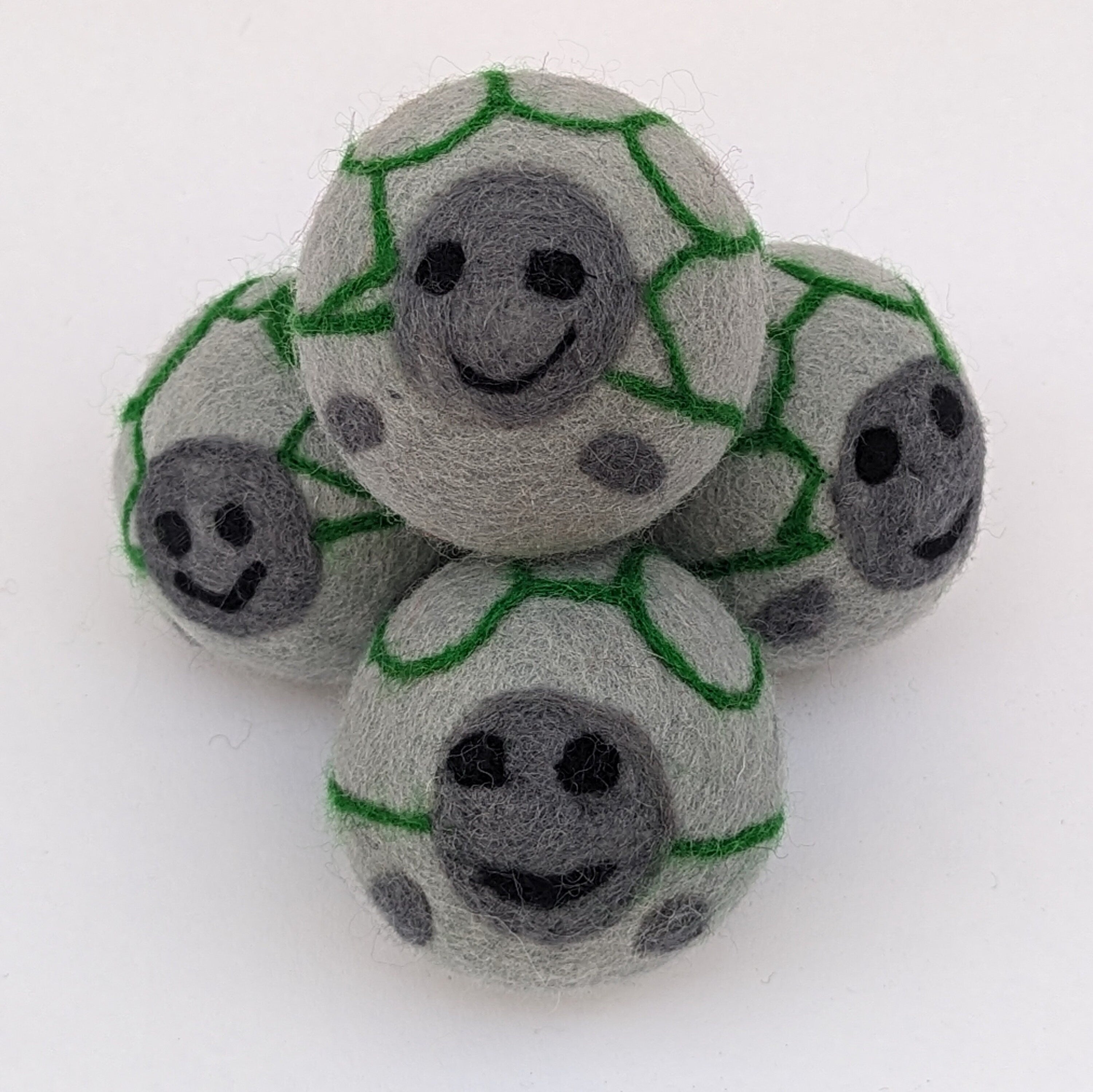 Organic Wool Dryer Balls (4-Pack): Sheep Design, Handmade in Nepal