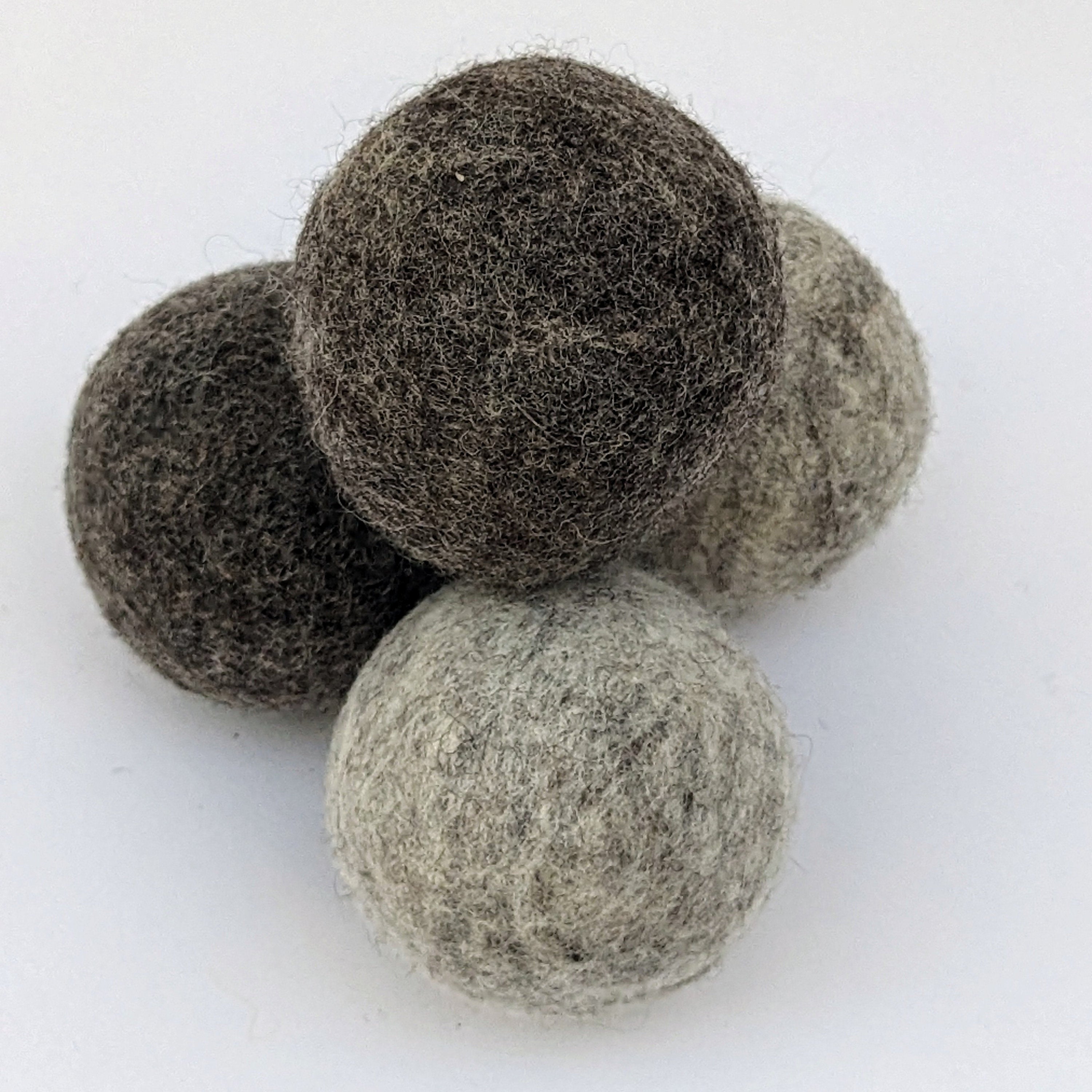 Organic Wool Dryer Balls (4-Pack): Sheep Design, Handmade in Nepal