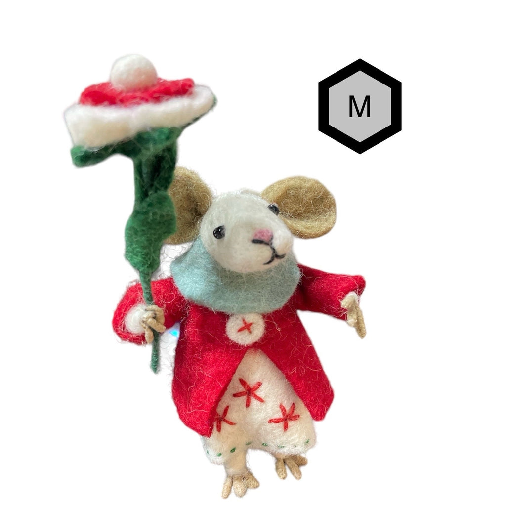 Felt ornamental, mice ornaments puppets, hand made,  puppets, game,