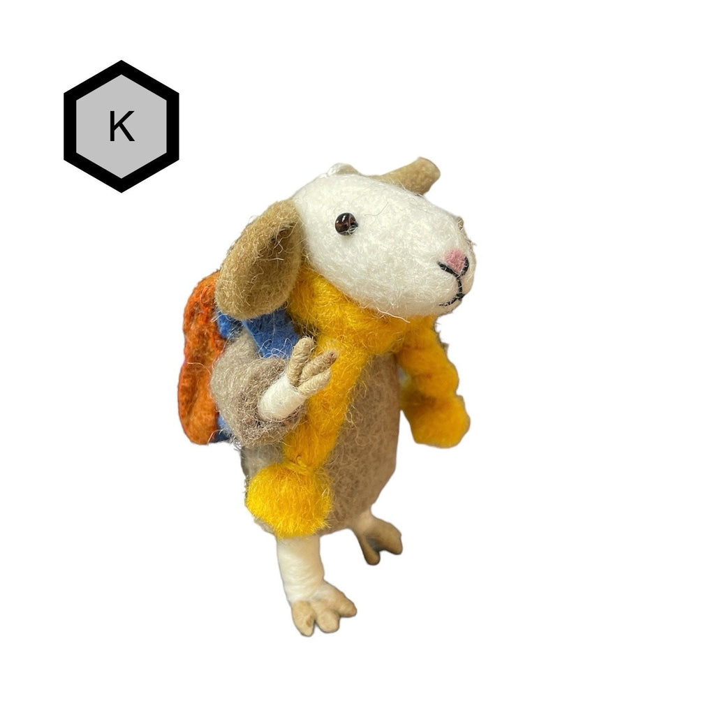 Felt ornamental, mice ornaments puppets, hand made,  puppets, game,