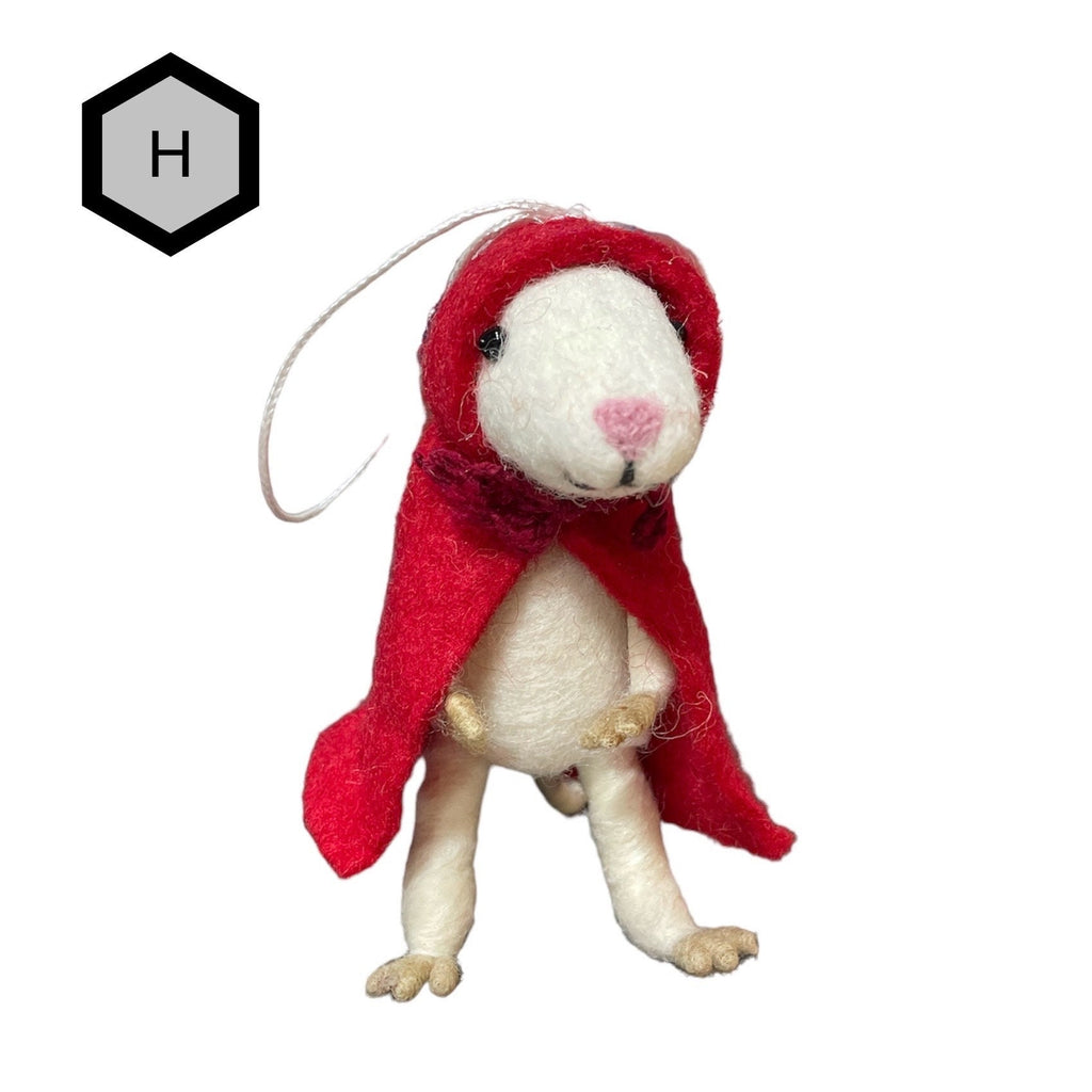 Felt ornamental, mice ornaments puppets, hand made,  puppets, game,