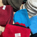 Handmade woolen knit fleece lined multi color unisex Beanie