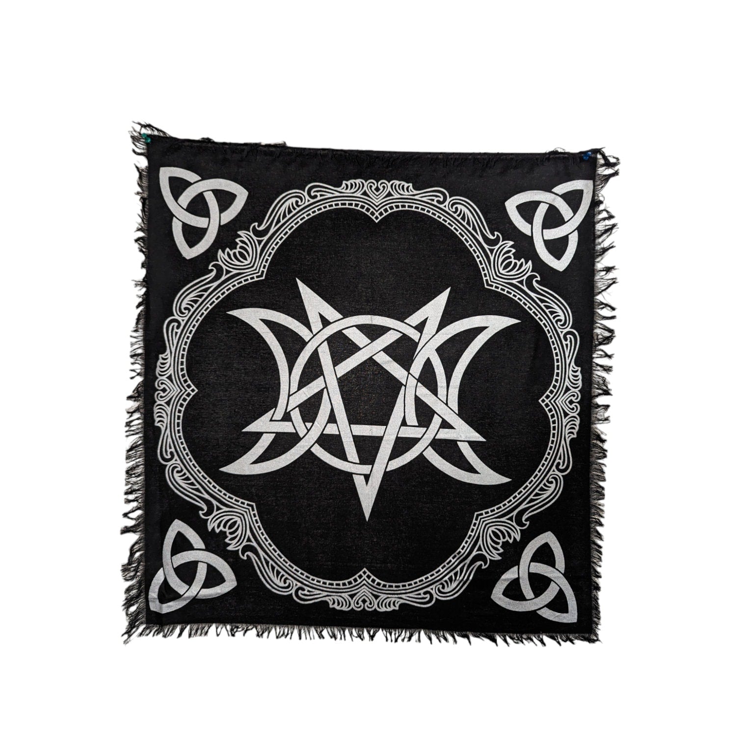 Zodiac Sun Tarot Cloth: Golden Divination Altar Tablecloth