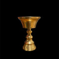 Traditional Brass Butter Lamp: Tibetan Altar Decor, Tea Light Candle Holder