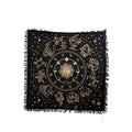 Zodiac Sun Tarot Cloth: Golden Divination Altar Tablecloth
