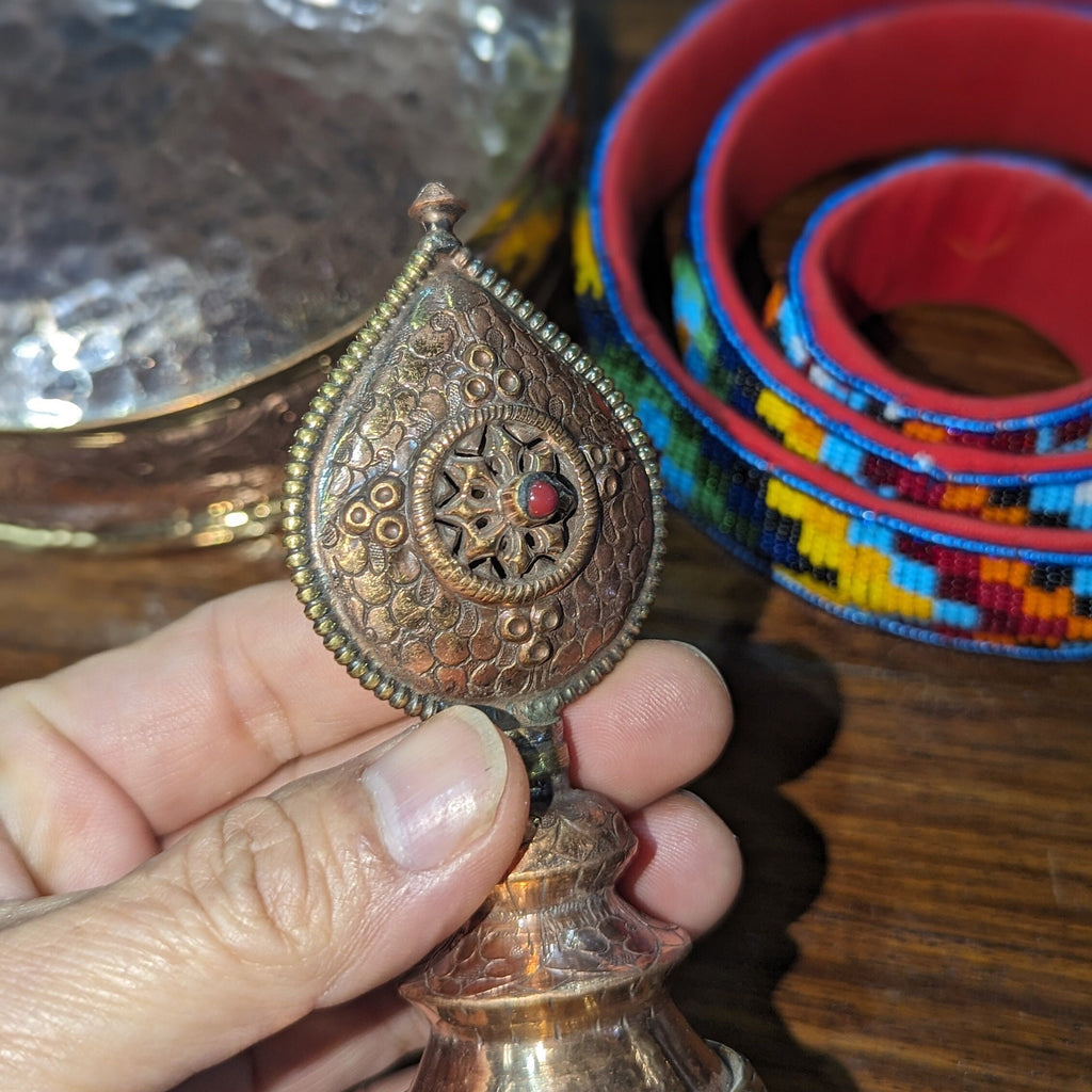 Handmade Tibetan Copper Mandala Offering Set