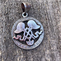All-powerful Wheel:(Silver Pendant of Auspicious symbol) (T1102-004.9)