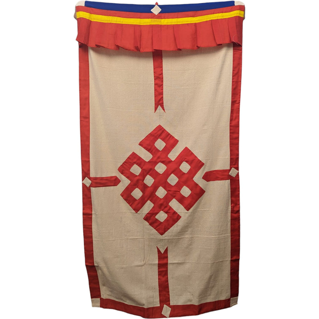 Tibetan Door Curtain: Auspicious Knot Silk Doorway Cover
