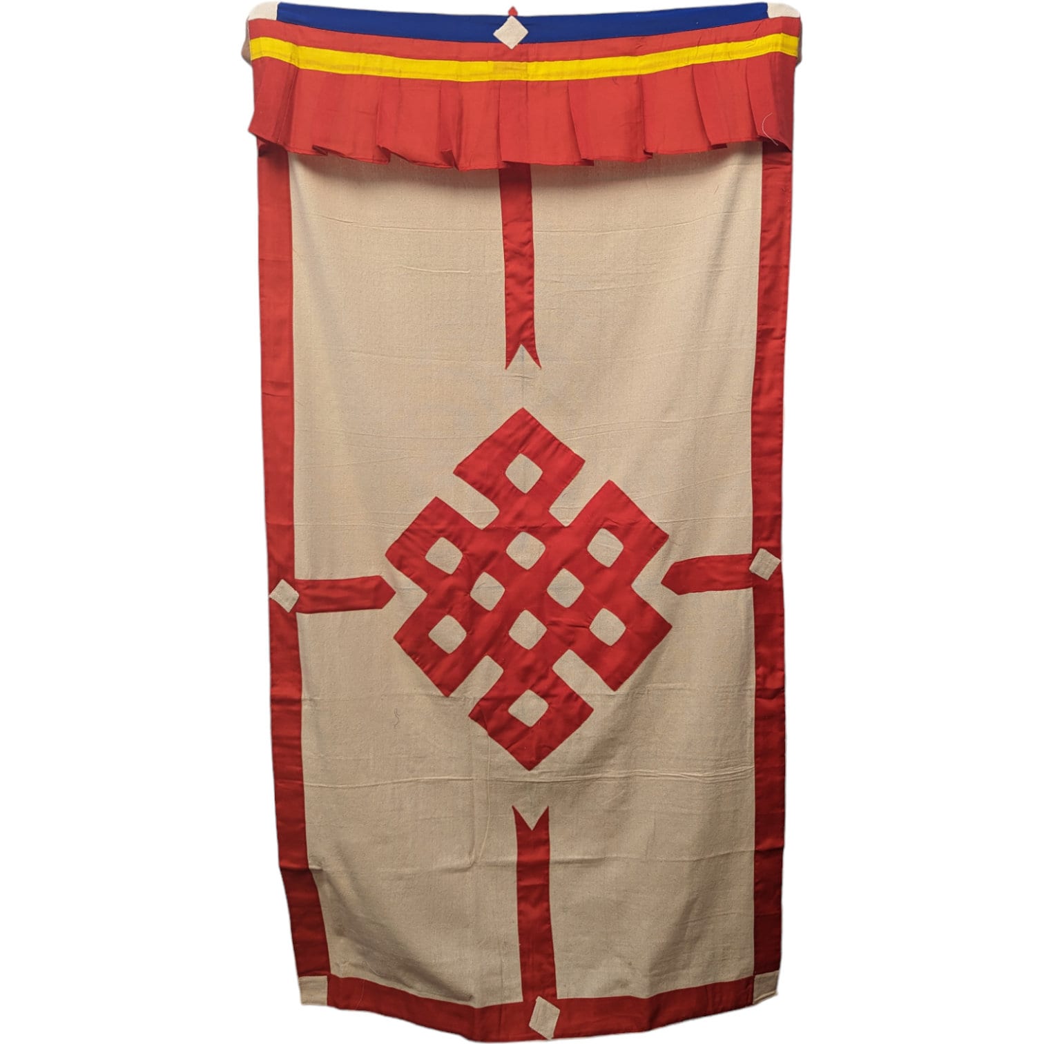 Tibetan Door Curtain: Auspicious Knot Silk Doorway Cover