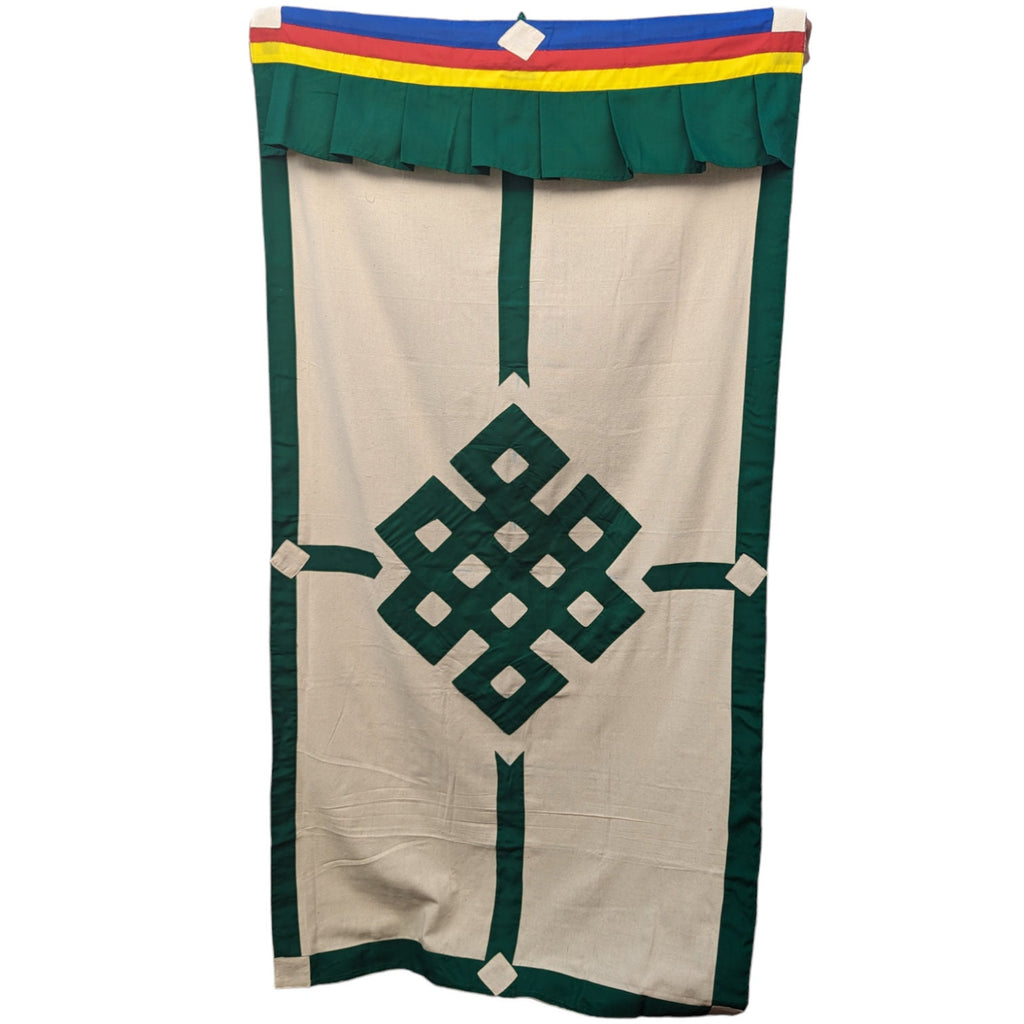 Tibetan Door Curtain: Auspicious Knot Silk Doorway Cover