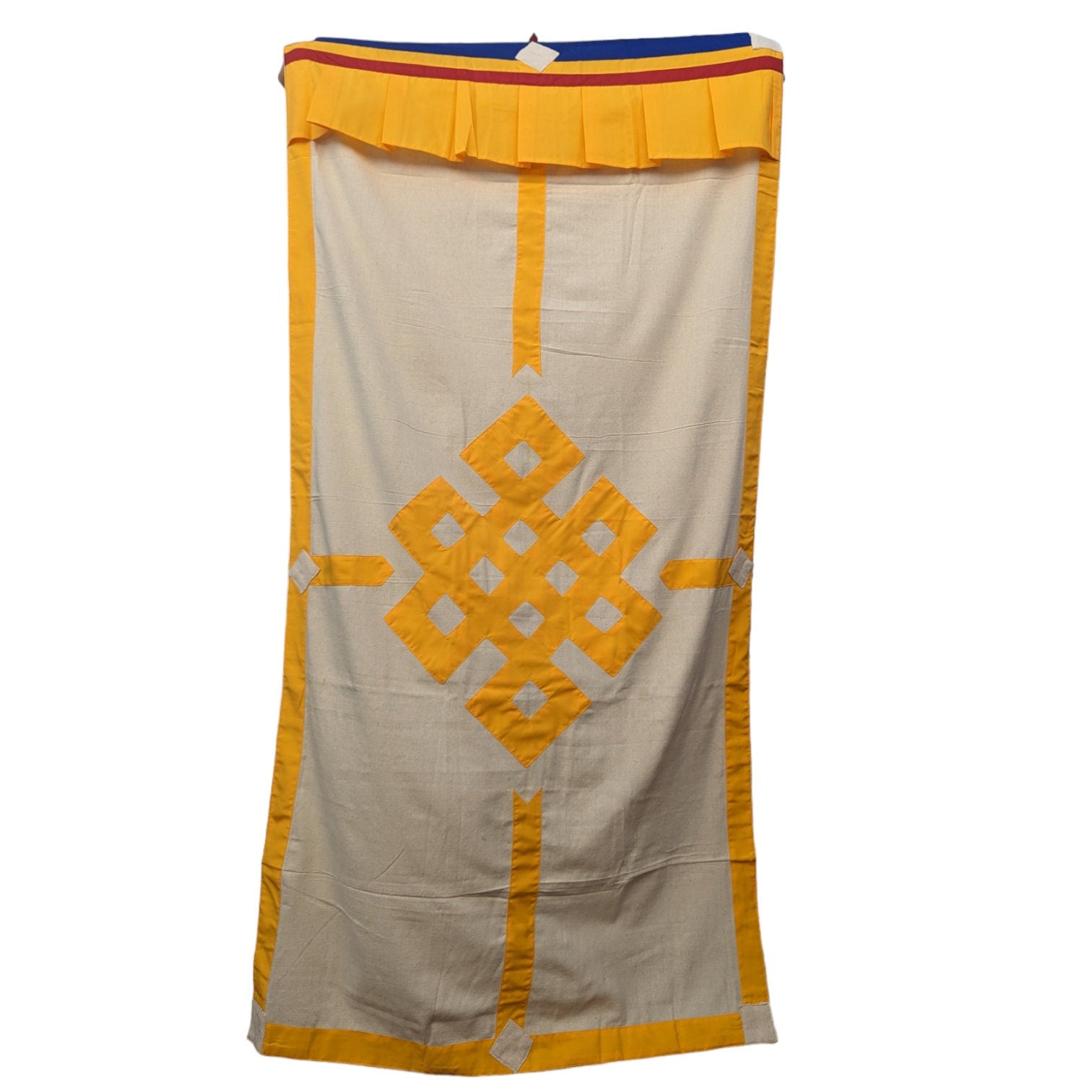 Tibetan Door Curtain: Auspicious Knot Silk Doorway Cover