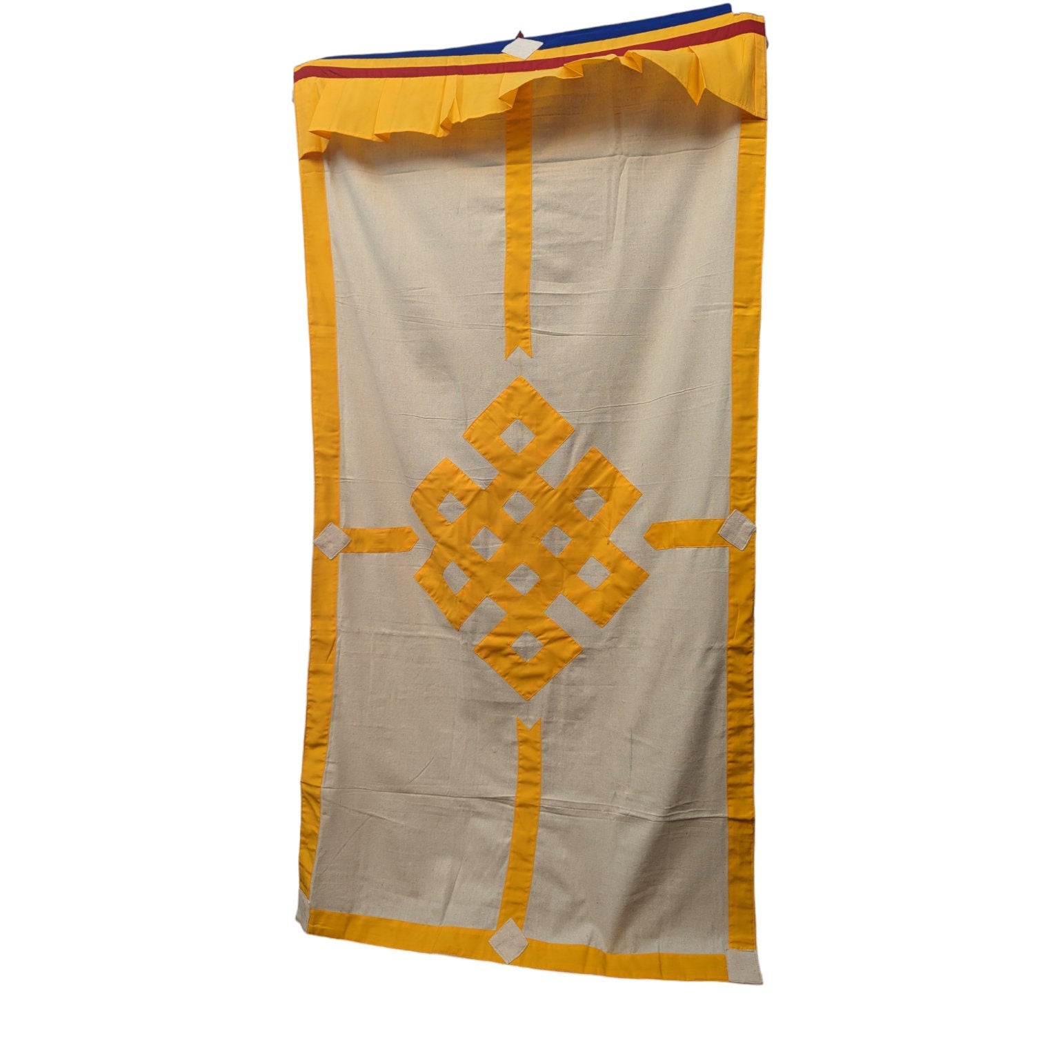 Tibetan Door Curtain: Auspicious Knot Silk Doorway Cover