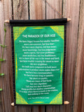 Dalai Lama 'Paradox of Our Age' Quote Wall Hanging