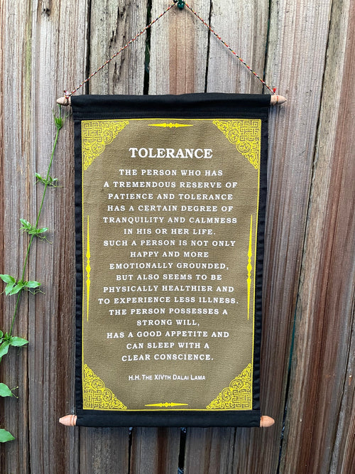 Dalai Lama Quote Tapestry: Tolerance, Kindness, Positivity