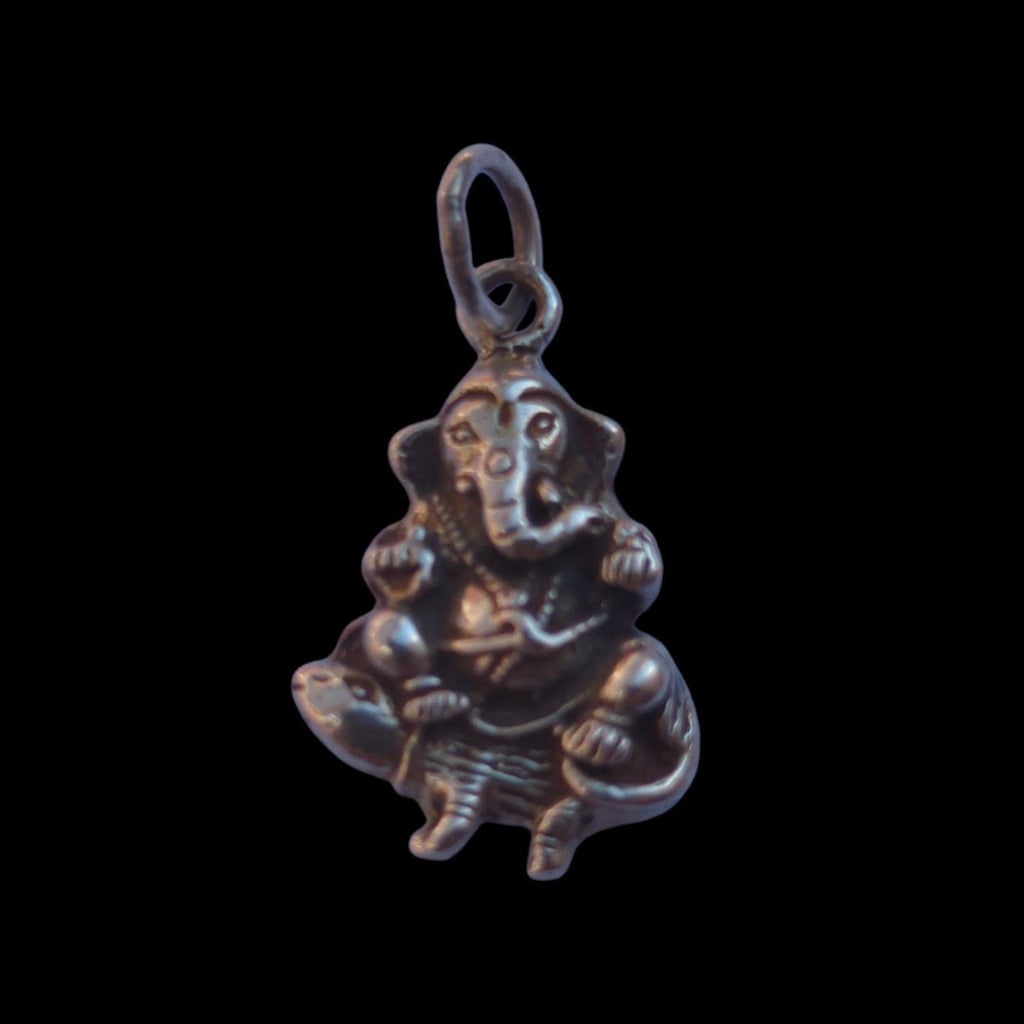 Sterling Silver Ganesha Pendant: Hindu God Shiva's Son ( P5 )