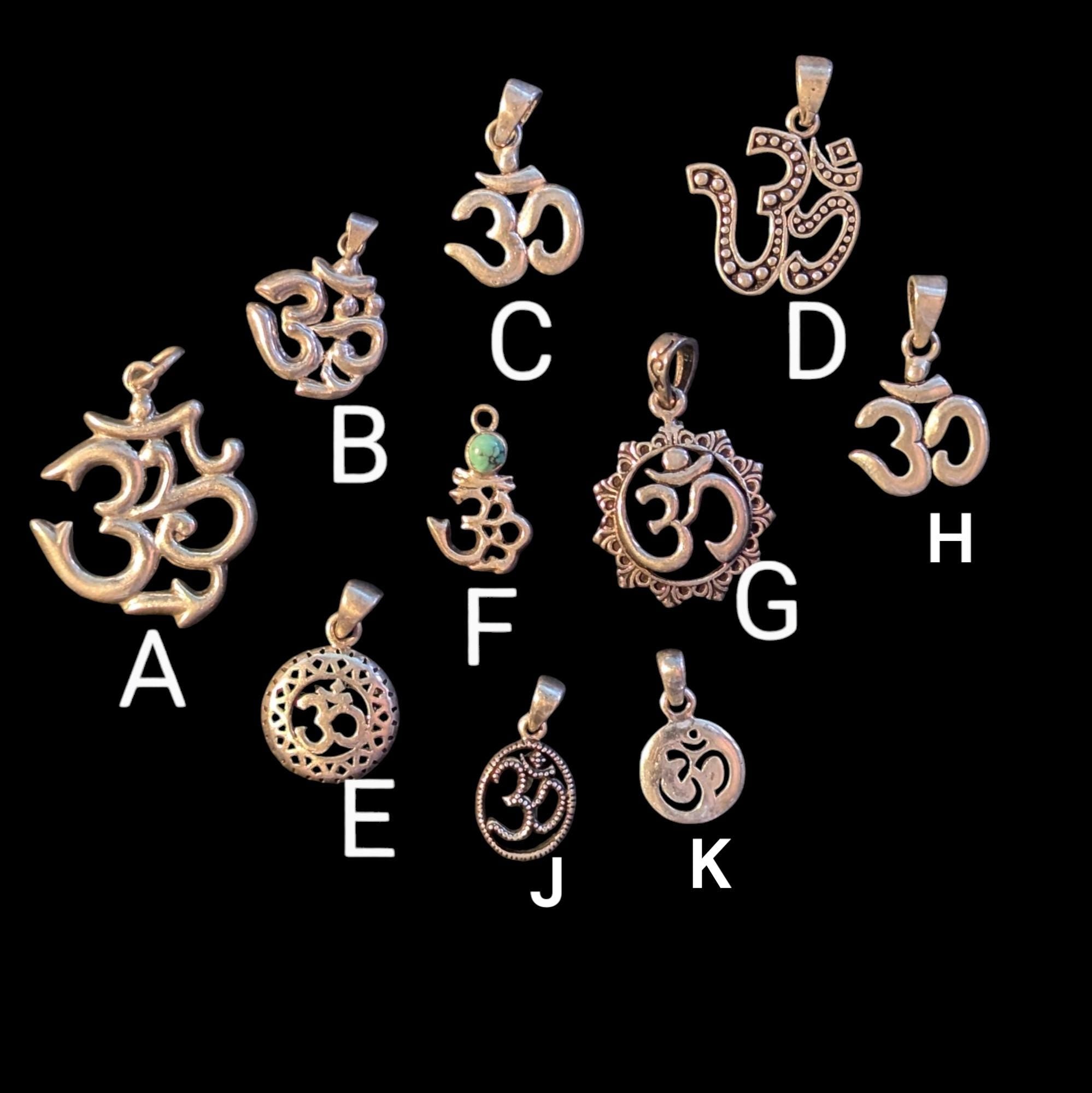 Silver OM Pendant.(T1103-003.2)