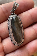 P3/43 - Labradorite Gemstone Handmade 925 Sterling Silver Jewelry Pendants (T12-043)
